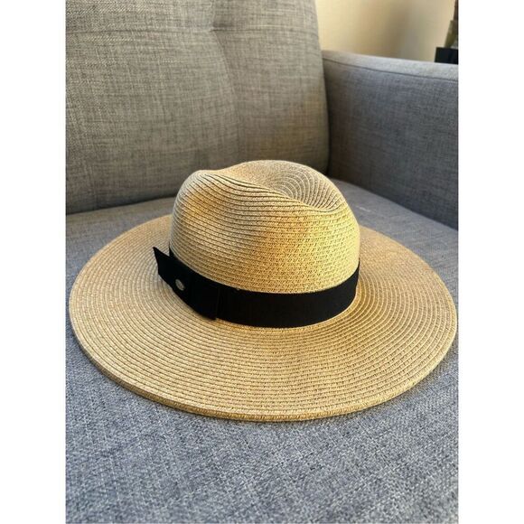 Scala Paper Braid Fedora With Ribbon - Picture 1 of 6
